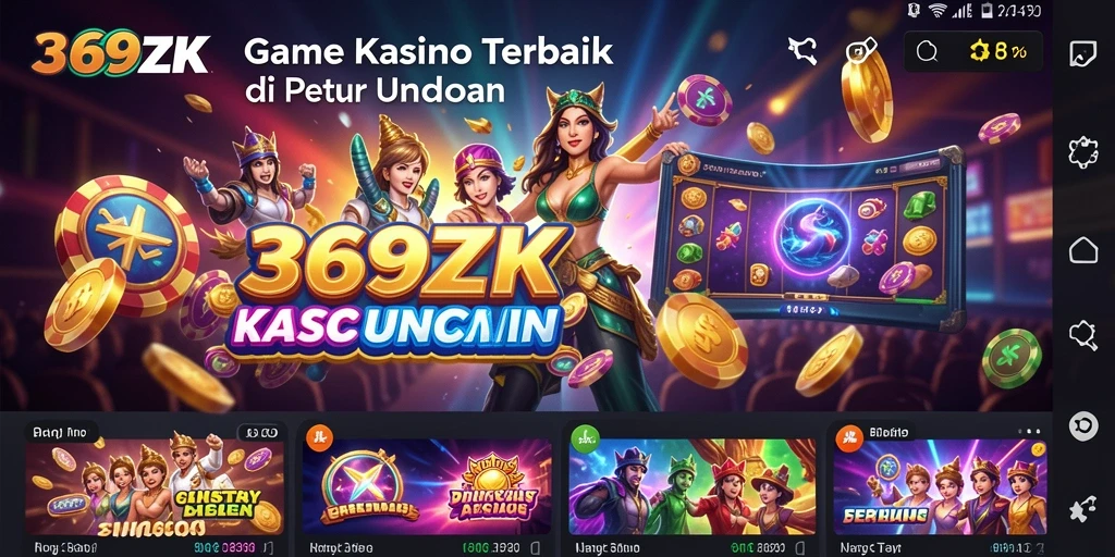 Tampilan gameplay seru dari 369ZK, menampilkan keseruan Kasino.