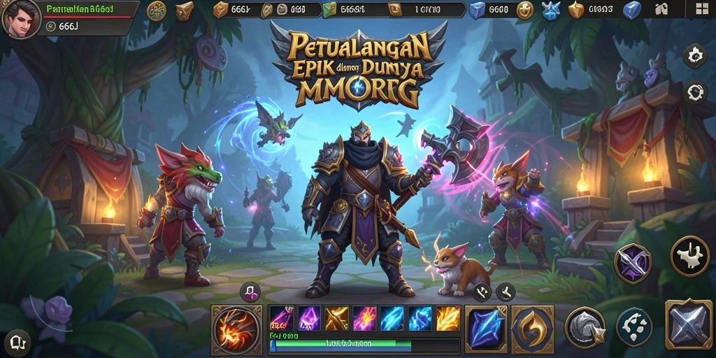 Tampilan gameplay yang memukau dari 666J yang penuh aksi.