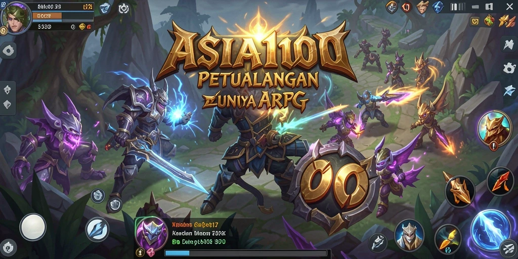Tampilan gameplay epik dari ASIA100 dalam dunia ARPG yang seru.
