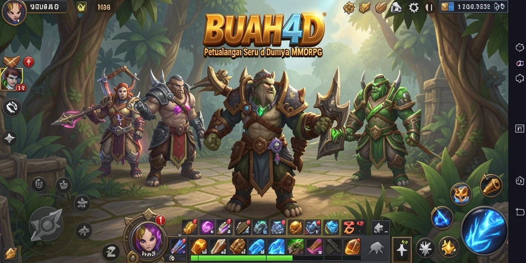 Tangkapan layar gameplay BUAH4D yang menampilkan aksi seru dalam MMORPG.