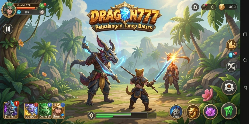 Tampilan gameplay Open World yang menakjubkan di DRAGON777.
