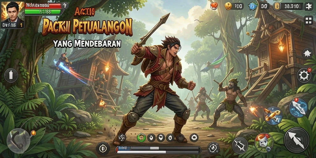 Screenshot gameplay DV188 yang mendebarkan dan penuh aksi.