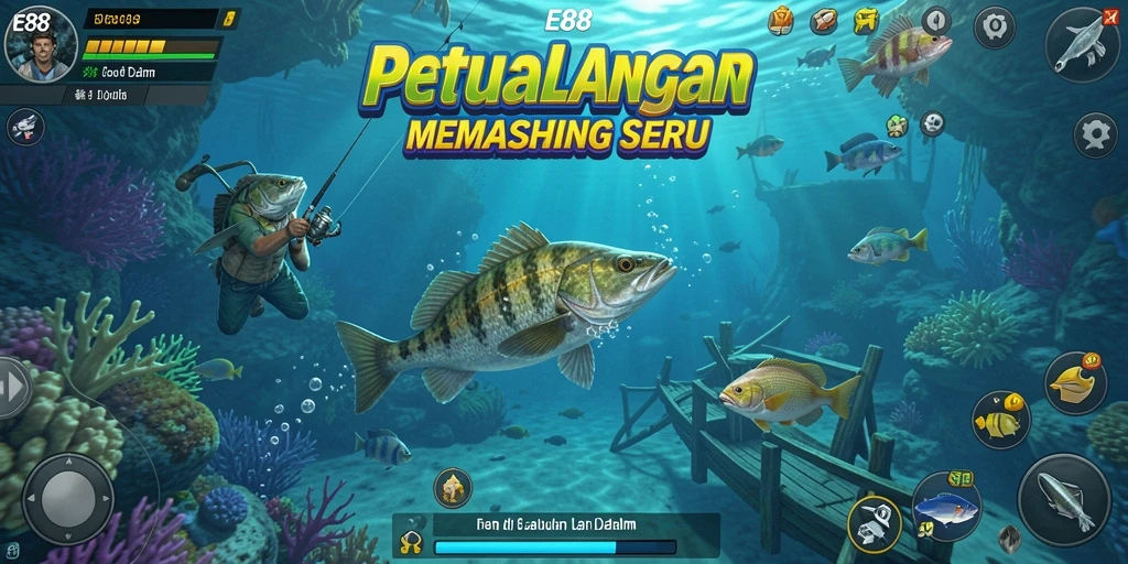 Tangkapan besar dalam permainan memancing E88 yang menantang.