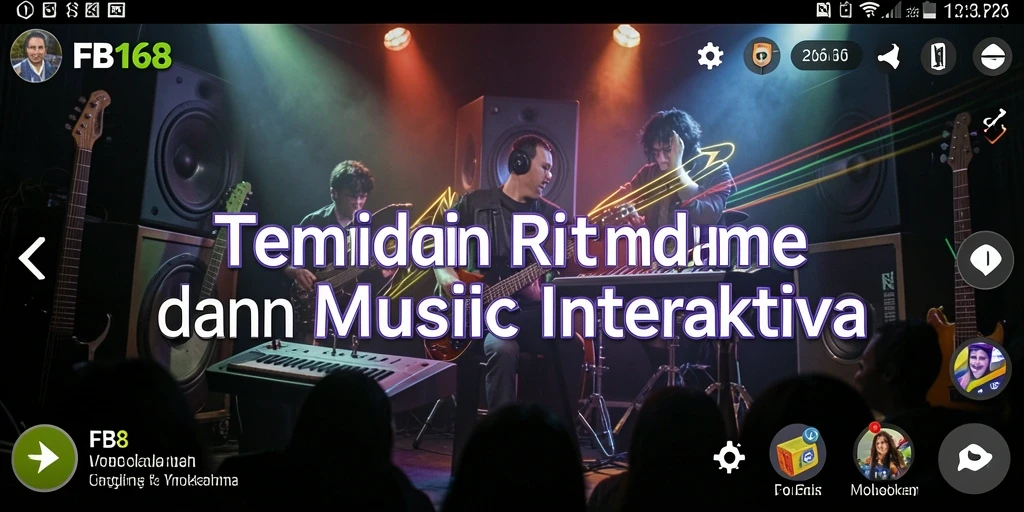 Tampilan gameplay FB168 yang interaktif dengan berbagai pilihan musik.