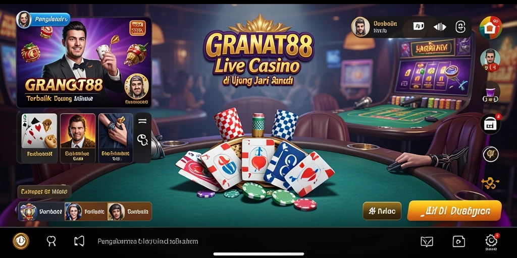 Gameplay Live Casino yang memukau dan mendebarkan di GRANAT88.