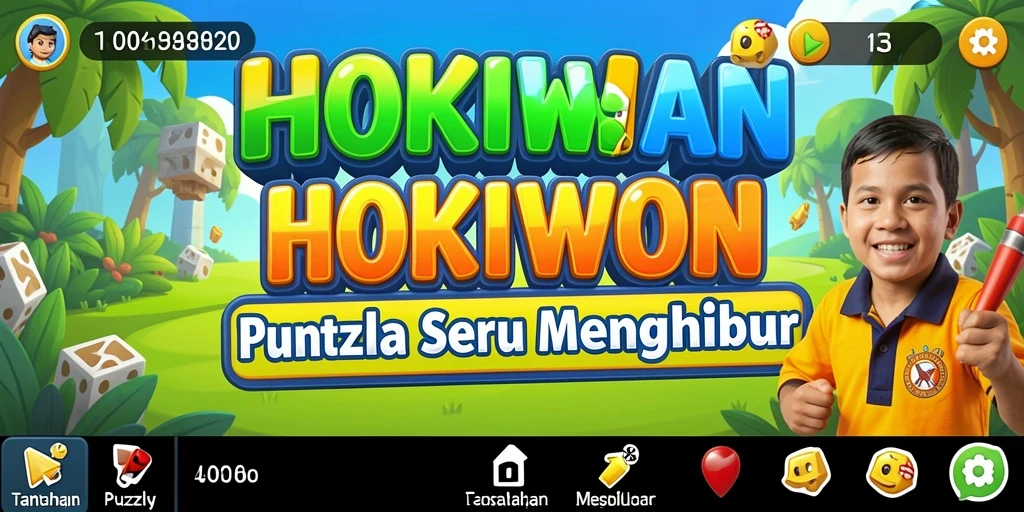 Screenshot gameplay HOKIWON menampilkan tantangan puzzle yang menarik.