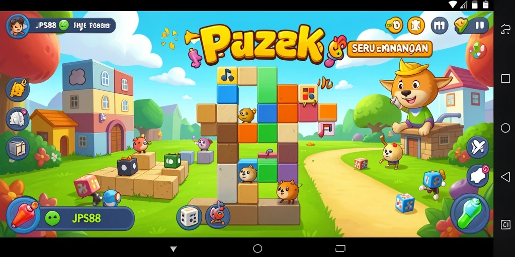 Screenshot utama JPS88 menampilkan gameplay Puzzle yang mengasyikkan.