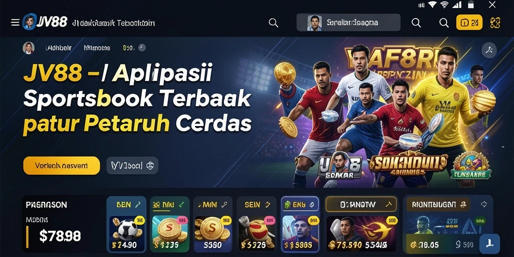 Tampilan gameplay aplikasi Sportsbook JV88 yang menarik.