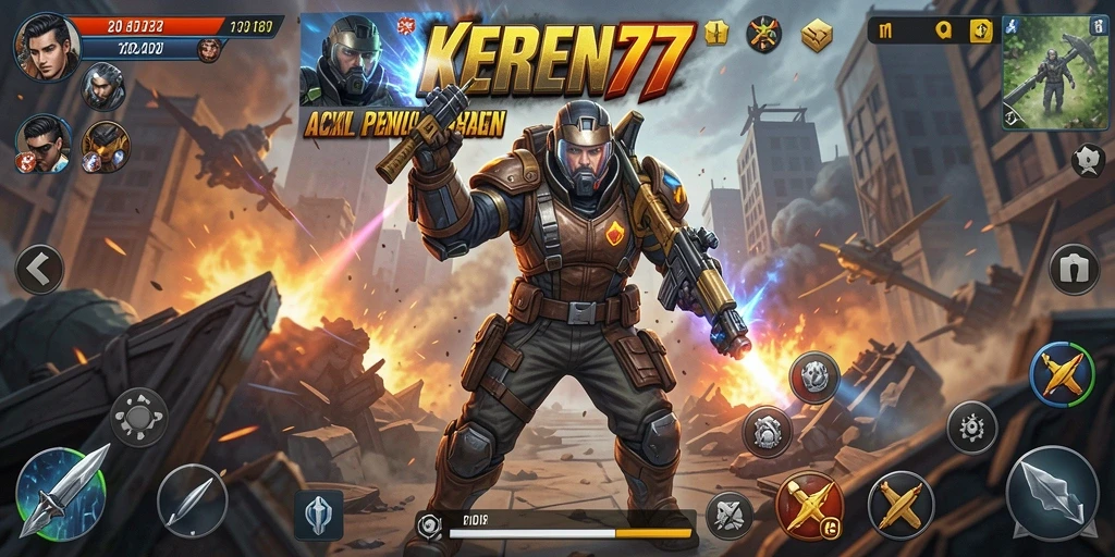 Gameplay KEREN77 yang intens dan penuh aksi.