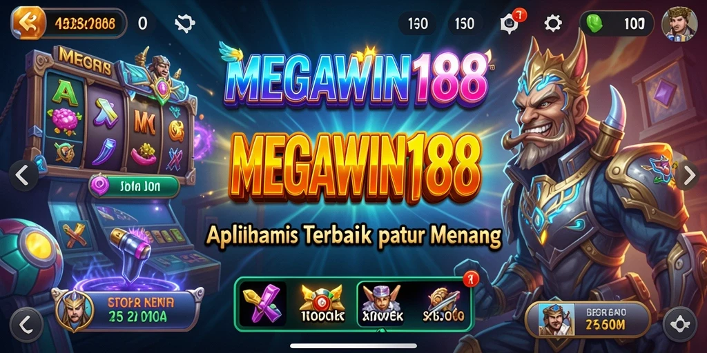 Tampilan antarmuka MEGAWIN188 yang user-friendly dan informatif.