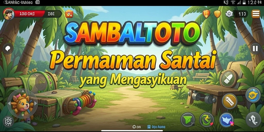 Screenshot utama SAMBALTOTO menampilkan gameplay yang menarik dan penuh warna.