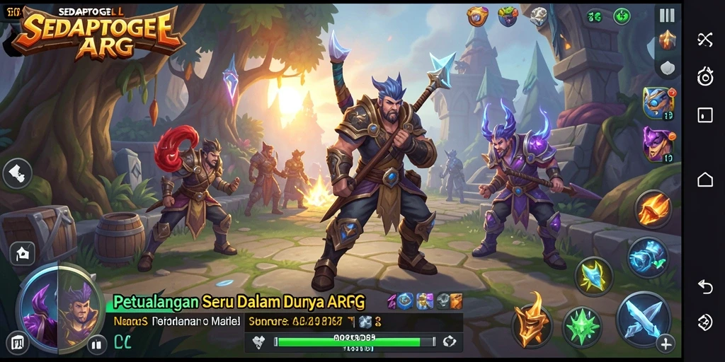 Screenshot gameplay SEDAPTOGEL menampilkan pertempuran seru dalam dunia ARPG.