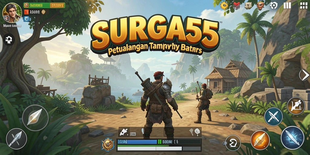 Screenshot GAMELIFE SURGA55 dengan gameplay Open World yang menakjubkan.