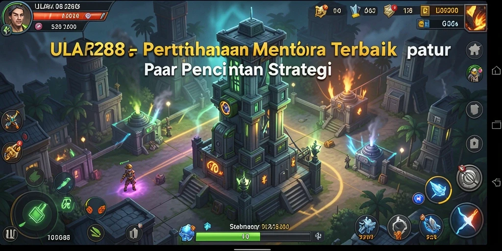 Screenshot gameplay ULAR288 menampilkan aksi pertahanan menara yang mendebarkan.