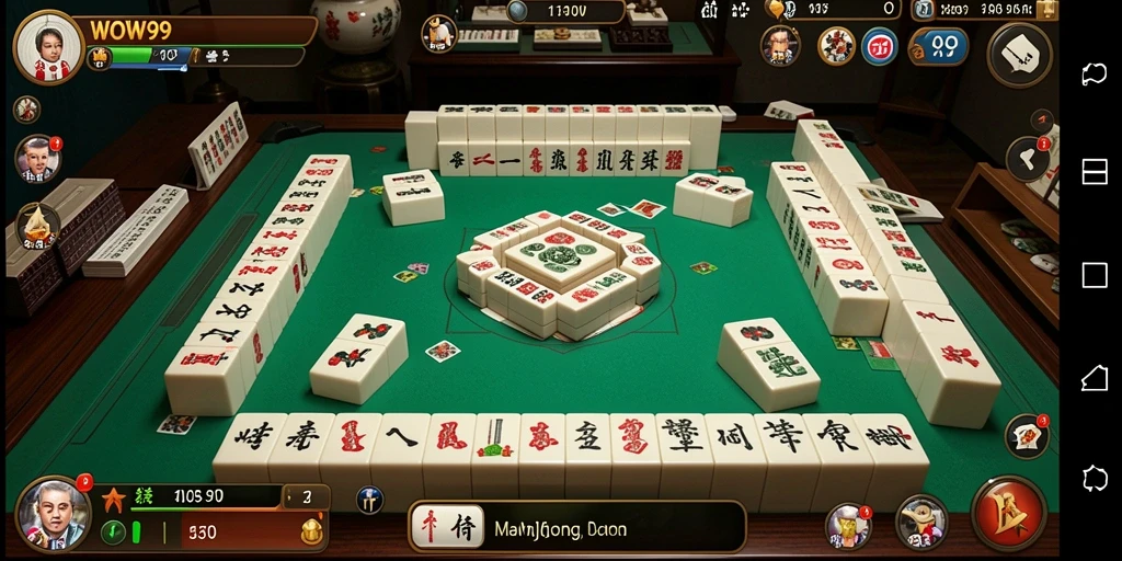 Tampilan gameplay WOW99 yang seru dan menantang dalam permainan Mahjong.